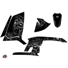   Karosszéria védő dekor matrica készlet Quad POLARIS Zombies dark Fekete Széria