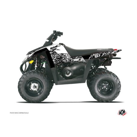 Karosszéria védő dekor matrica készlet Quad POLARIS Predator Fehér Széria