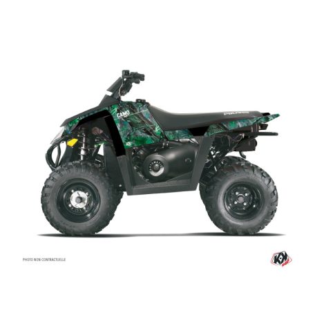 Karosszéria védő dekor matrica készlet Quad POLARIS Camo Zöld Széria