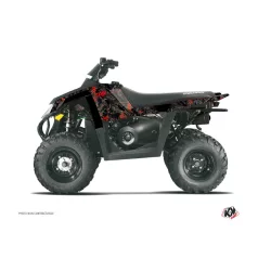   Karosszéria védő dekor matrica készlet Quad POLARIS Camo Fekete/Piros Széria