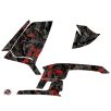   Karosszéria védő dekor matrica készlet Quad POLARIS Camo Fekete/Piros Széria