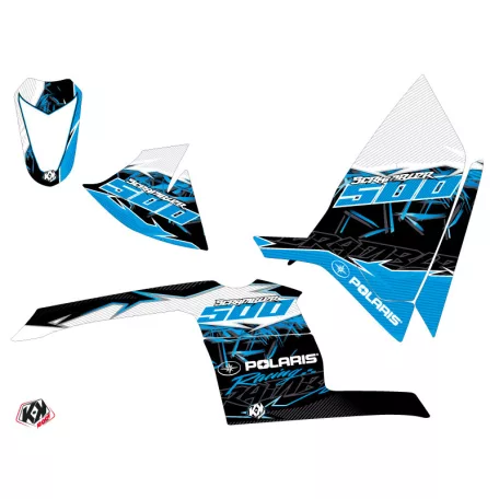 Karosszéria védő dekor matrica készlet Quad POLARIS Action Kék Széria