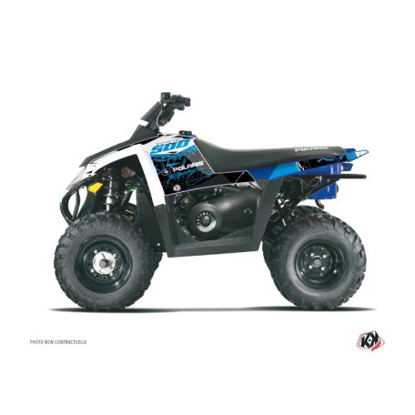 Karosszéria védő dekor matrica készlet Quad POLARIS Action Kék Széria