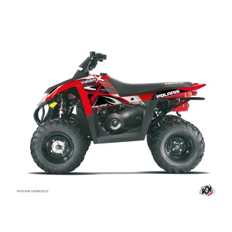 Karosszéria védő dekor matrica készlet Quad POLARIS Gamme x Piros Széria