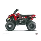 Karosszéria védő dekor matrica készlet Quad POLARIS Gamme x Piros Széria