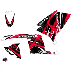   Karosszéria védő dekor matrica készlet Quad POLARIS Gamme x Piros Széria