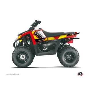   Karosszéria védő dekor matrica készlet Quad POLARIS Last edition Sárga Széria