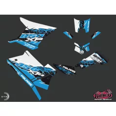   Karosszéria védő dekor matrica készlet Quad POLARIS Action Kék Széria