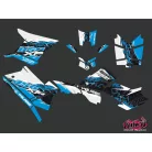 Karosszéria védő dekor matrica készlet Quad POLARIS Action Kék Széria