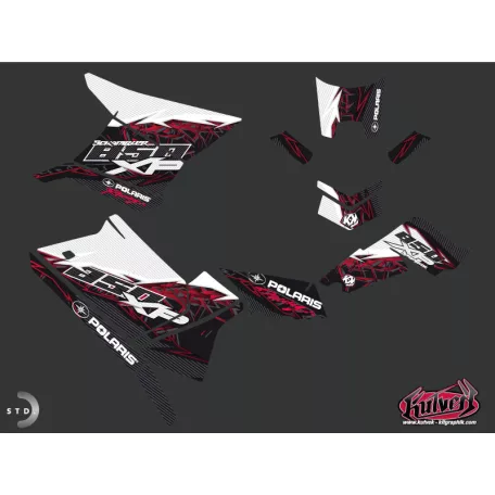 Karosszéria védő dekor matrica készlet Quad POLARIS Action Piros Széria