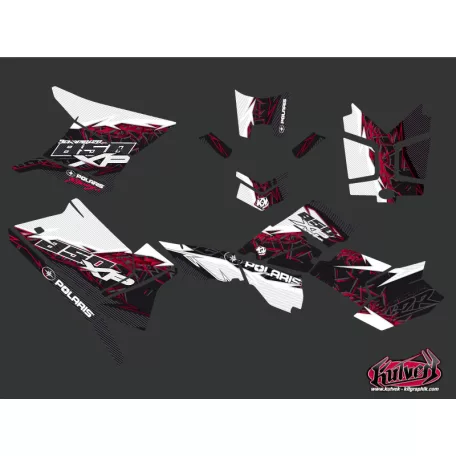 Karosszéria védő dekor matrica készlet Quad POLARIS Action Piros Széria
