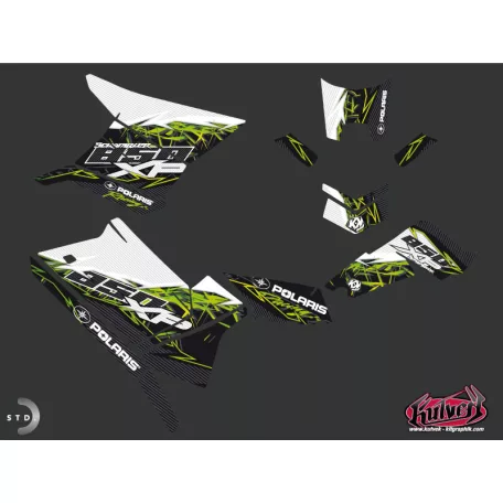 Karosszéria védő dekor matrica készlet Quad POLARIS Action Zöld Széria