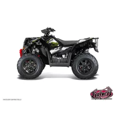   Karosszéria védő dekor matrica készlet Quad POLARIS Action Zöld Széria