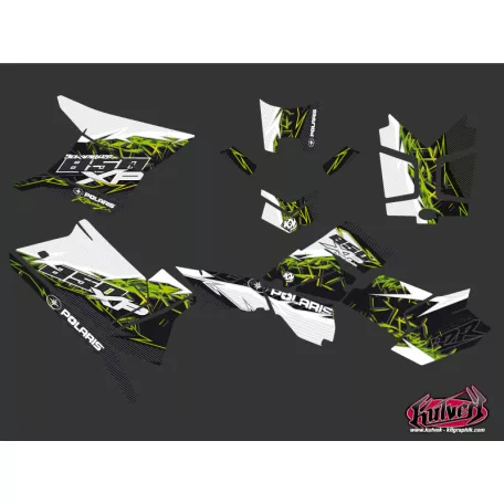 Karosszéria védő dekor matrica készlet Quad POLARIS Action Zöld Széria