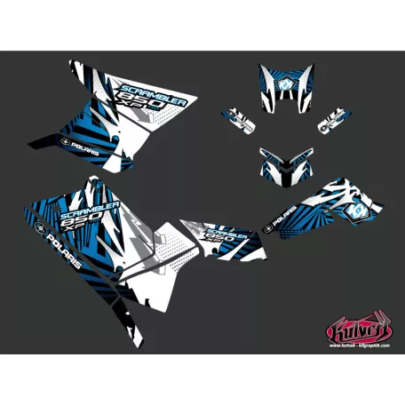 Karosszéria védő dekor matrica készlet Quad POLARIS Graff Kék Széria