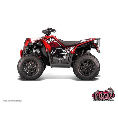 Karosszéria védő dekor matrica készlet Quad POLARIS Graff Piros Széria