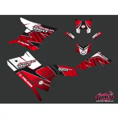   Karosszéria védő dekor matrica készlet Quad POLARIS Factory Piros Széria