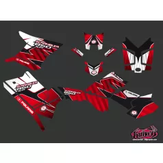   Karosszéria védő dekor matrica készlet Quad POLARIS Factory Piros Széria