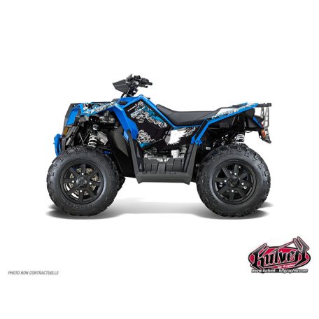 Karosszéria védő dekor matrica készlet Quad POLARIS Demon Kék Széria