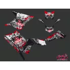 Karosszéria védő dekor matrica készlet Quad POLARIS Demon Piros Széria