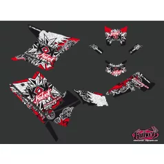   Karosszéria védő dekor matrica készlet Quad POLARIS Demon Piros Széria
