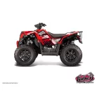 Karosszéria védő dekor matrica készlet Quad POLARIS Spirit Piros Széria