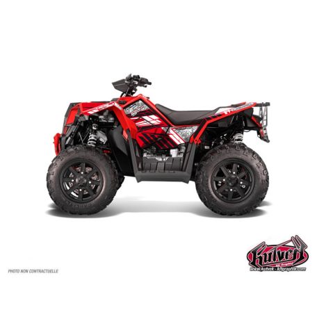Karosszéria védő dekor matrica készlet Quad POLARIS Spirit Piros Széria