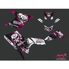   Karosszéria védő dekor matrica készlet Quad POLARIS Trash Fekete/Rózsaszín Széria
