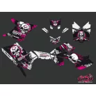 Karosszéria védő dekor matrica készlet Quad POLARIS Trash Fekete/Rózsaszín Széria