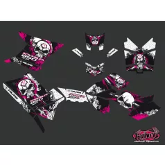   Karosszéria védő dekor matrica készlet Quad POLARIS Trash Fekete/Rózsaszín Széria