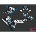Karosszéria védő dekor matrica készlet Quad POLARIS Trash Fekete/Kék Széria