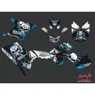 Karosszéria védő dekor matrica készlet Quad POLARIS Trash Fekete/Kék Széria