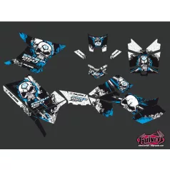   Karosszéria védő dekor matrica készlet Quad POLARIS Trash Fekete/Kék Széria