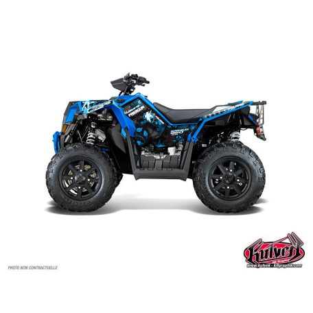 Karosszéria védő dekor matrica készlet Quad POLARIS Freegun Kék Széria