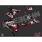 Karosszéria védő dekor matrica készlet Quad POLARIS Freegun Piros Széria