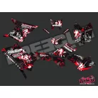 Karosszéria védő dekor matrica készlet Quad POLARIS Freegun Piros Széria