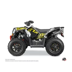   Karosszéria védő dekor matrica készlet Quad POLARIS Eraser fluo Sárga Széria
