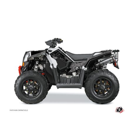 Karosszéria védő dekor matrica készlet Quad POLARIS Zombies dark Fekete Széria