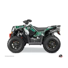   Karosszéria védő dekor matrica készlet Quad POLARIS Camo Zöld Széria