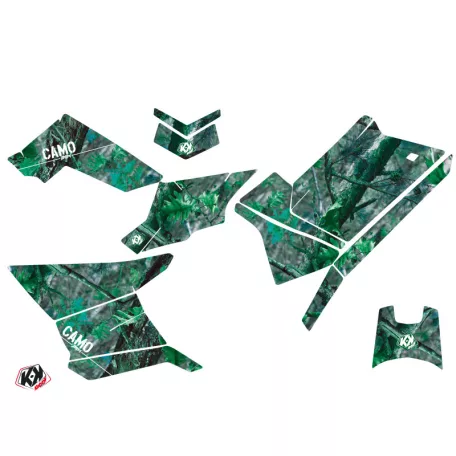 Karosszéria védő dekor matrica készlet Quad POLARIS Camo Zöld Széria