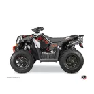 Karosszéria védő dekor matrica készlet Quad POLARIS Camo Fekete/Piros Széria