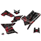 Karosszéria védő dekor matrica készlet Quad POLARIS Camo Fekete/Piros Széria