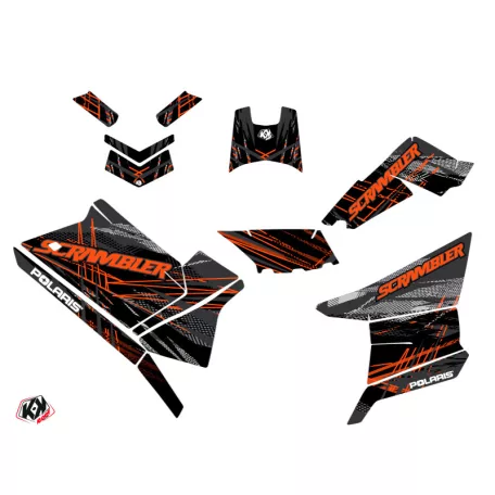 Karosszéria védő dekor matrica készlet Quad POLARIS Blade Narancs Széria
