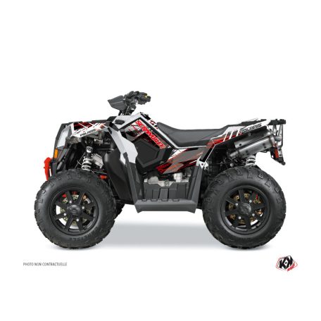 Karosszéria védő dekor matrica készlet Quad POLARIS Blade Piros Széria