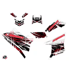   Karosszéria védő dekor matrica készlet Quad POLARIS Blade Piros Széria