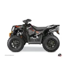 Karosszéria védő dekor matrica készlet Quad POLARIS Rock Fekete/Narancs Széria