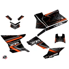   Karosszéria védő dekor matrica készlet Quad POLARIS Rock Fekete/Narancs Széria