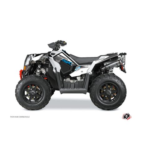 Karosszéria védő dekor matrica készlet Quad POLARIS Visor Kék Széria