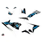 Karosszéria védő dekor matrica készlet Quad POLARIS Visor Kék Széria