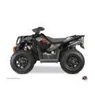 Karosszéria védő dekor matrica készlet Quad POLARIS Visor Fekete/Narancs Széria